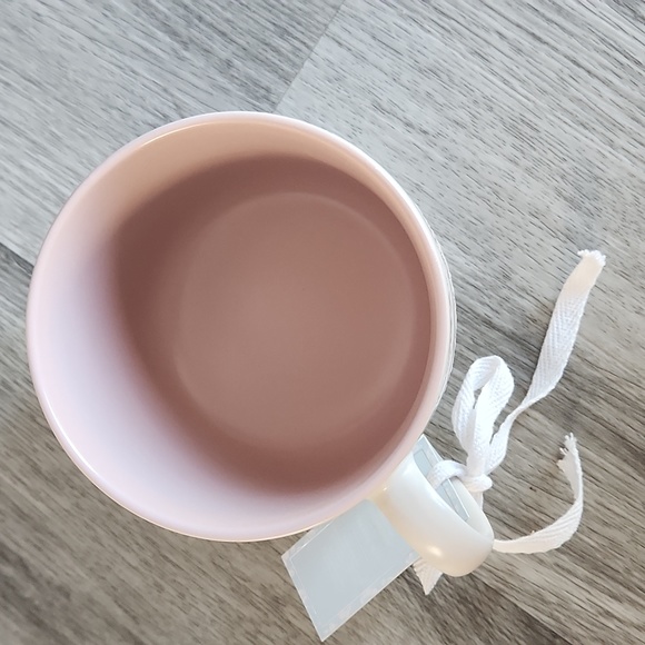 Beautiful ivory mug with pink floral detail. NWt - Picture 3 of 6